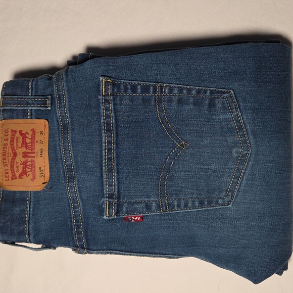 Levi's Other - Levi's 514 Slim Boys Blue Jeans Size 14 reg Adjustable Waist 27 Length 29  EC